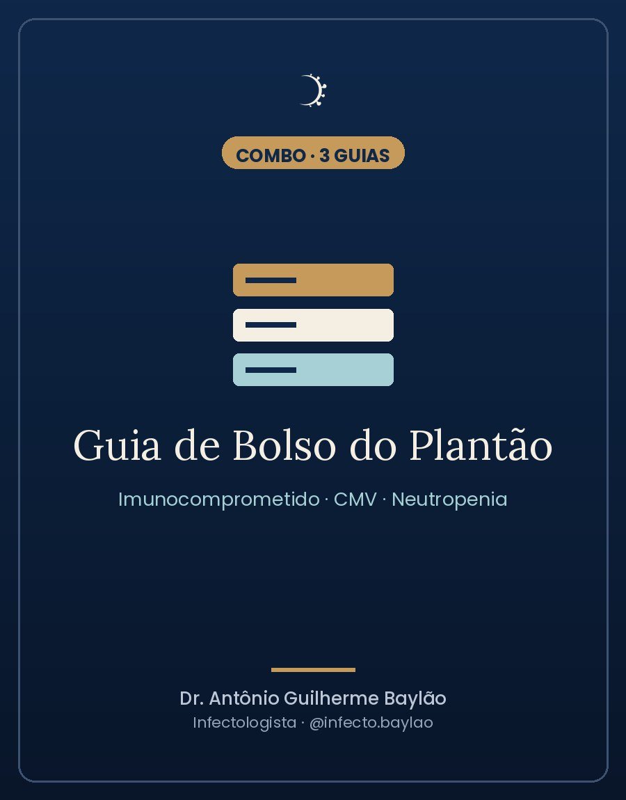Guia de Bolso do Plantão — combo de 3 guias
